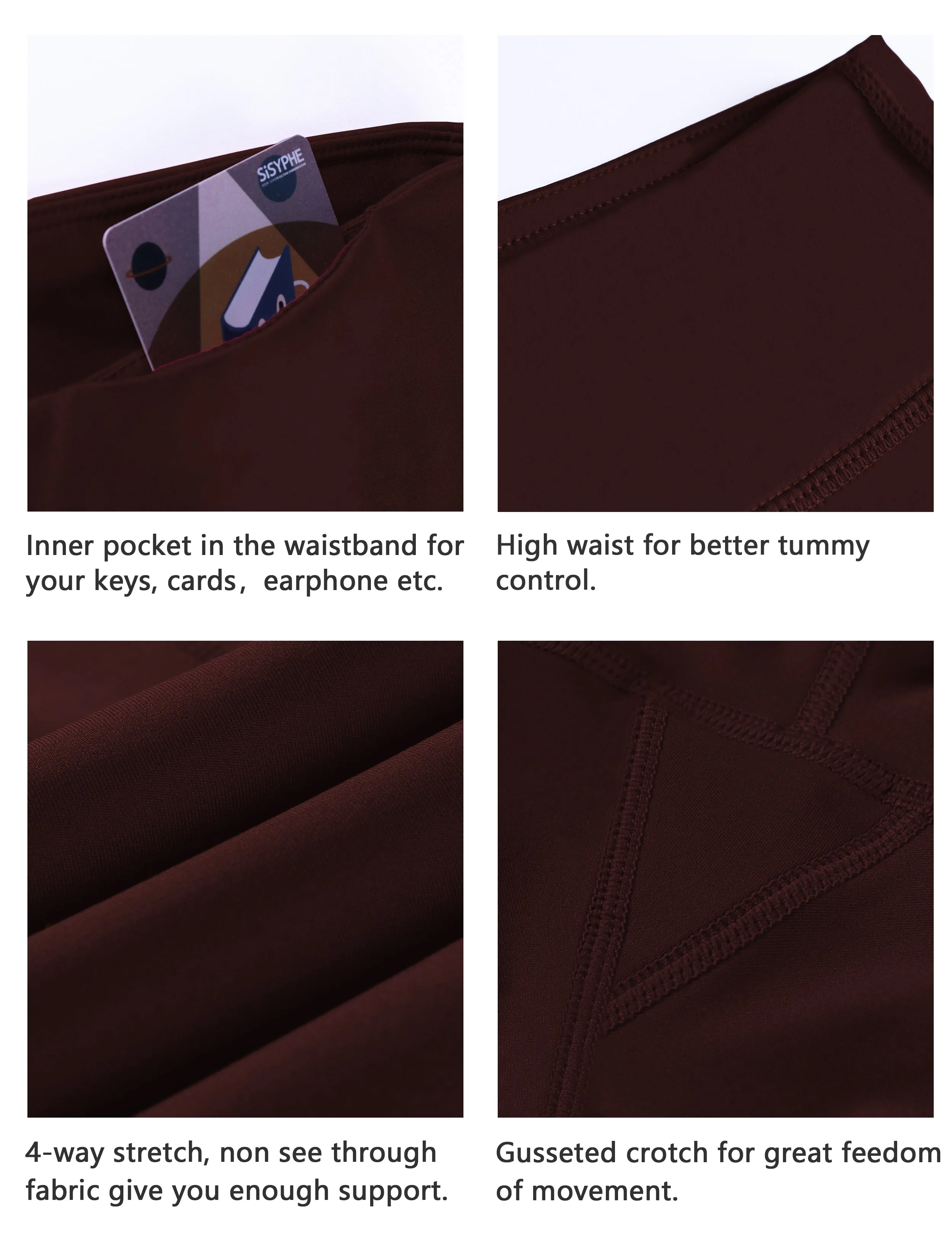 2.5" Yoga Shorts mahoganymaroon_yoga