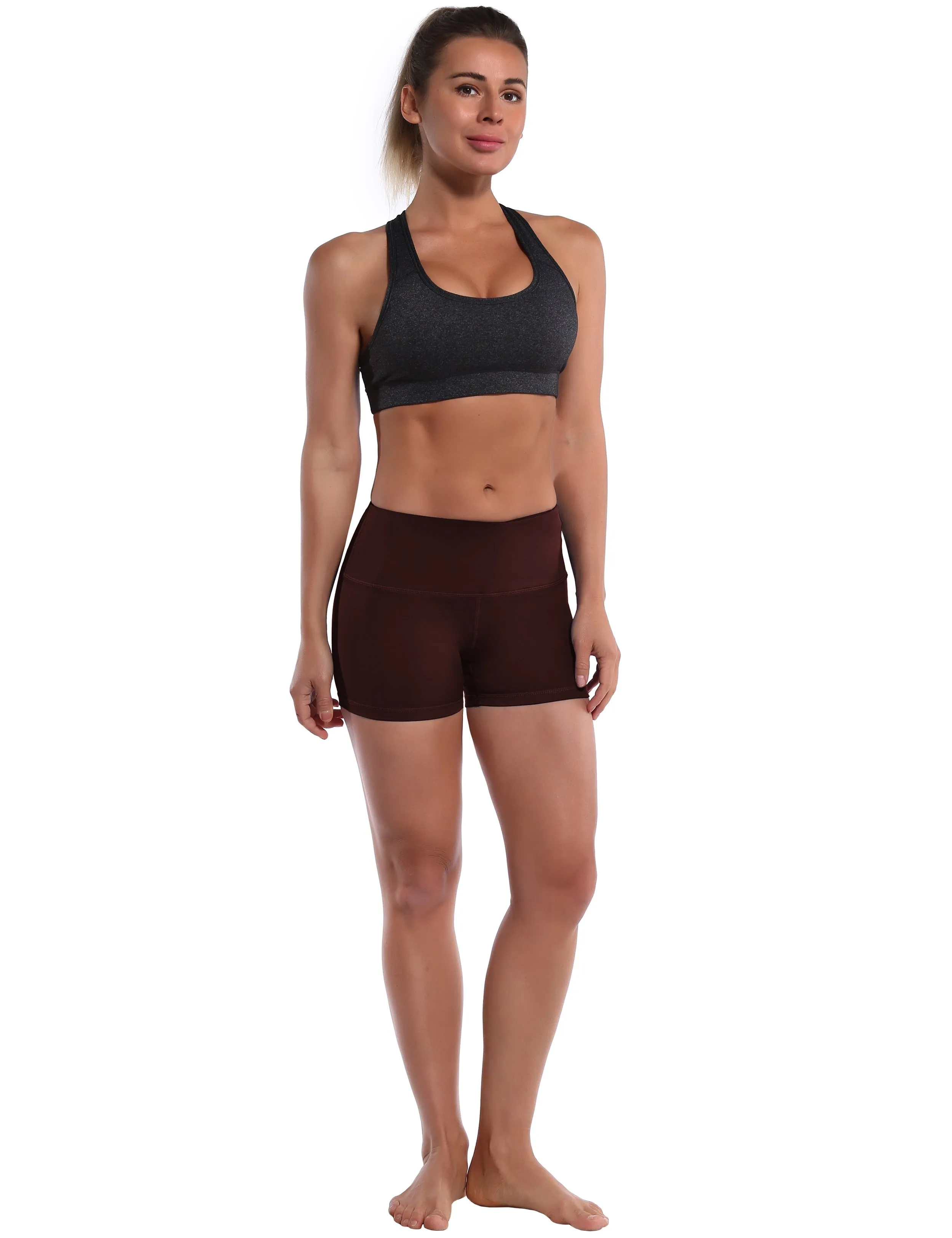 2.5" Yoga Shorts mahoganymaroon_yoga