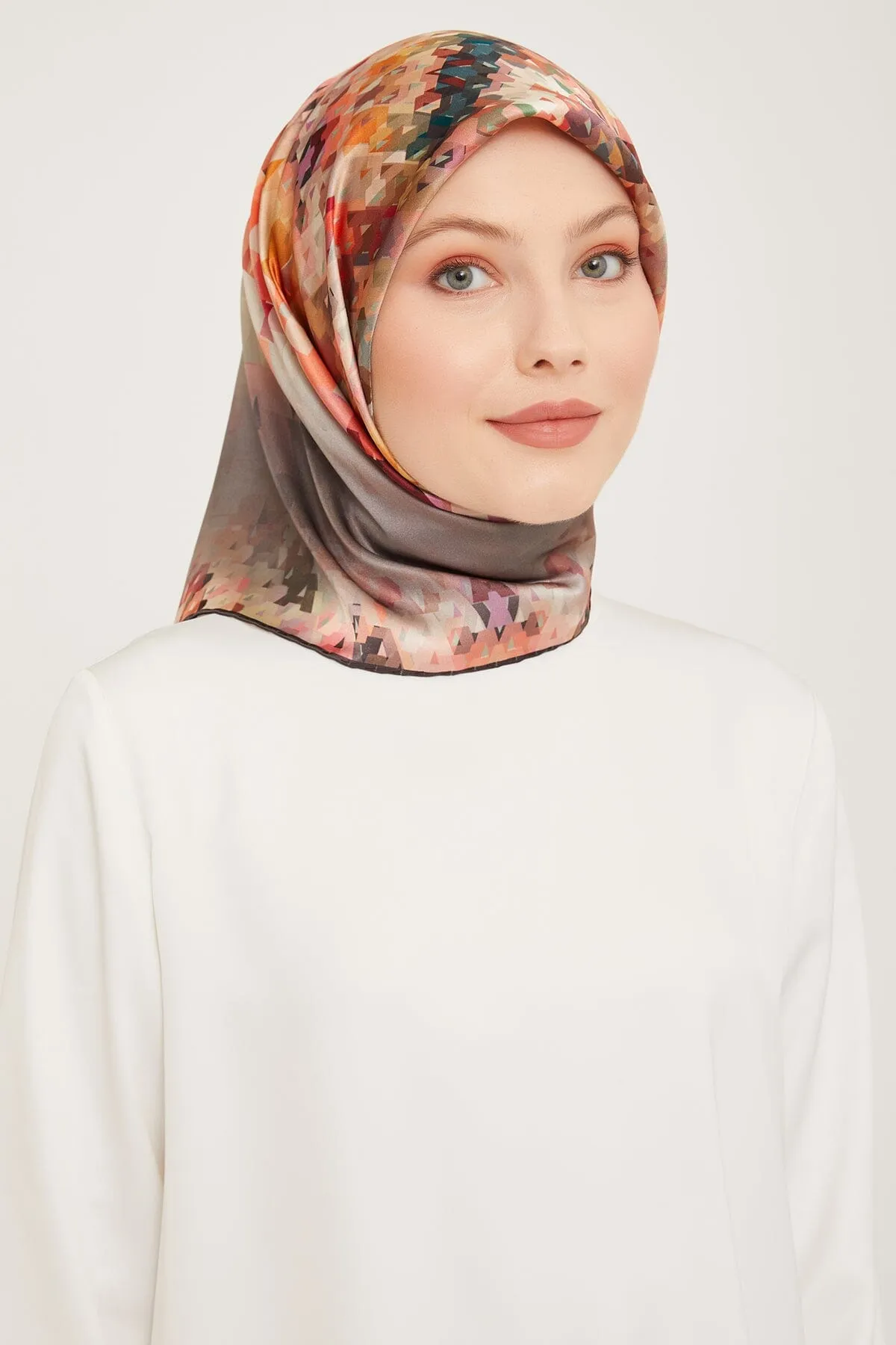 Armine Pixel Chic Silk Scarf #7