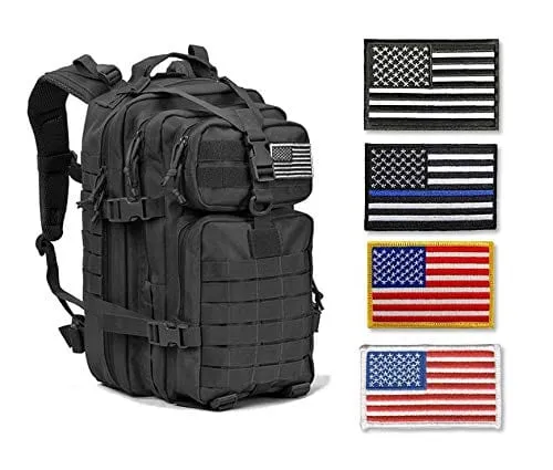 ASA TECHMED - 14 Pc Assorted USA Tactical American Flag Patch Thin Blue Line United States Military Morale Patches Set for Molle, Hats, Backpacks,Tactical Vest, Uniforms   More
