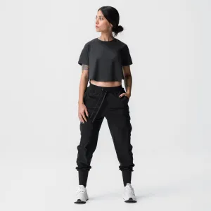 ASRV x Equinox AeroSilver® Cropped Training Tee - Black
