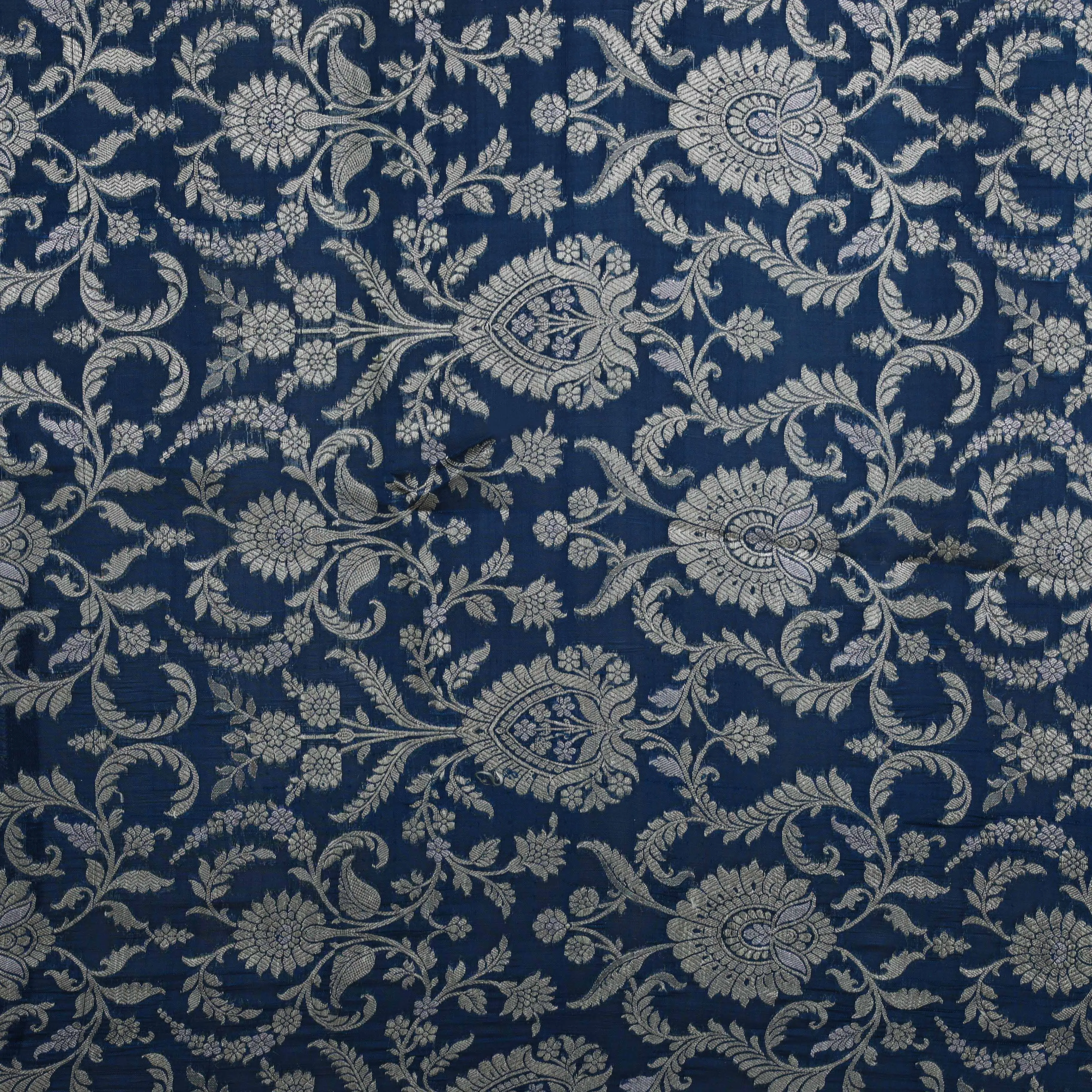 Blue Color Brocade Fabric