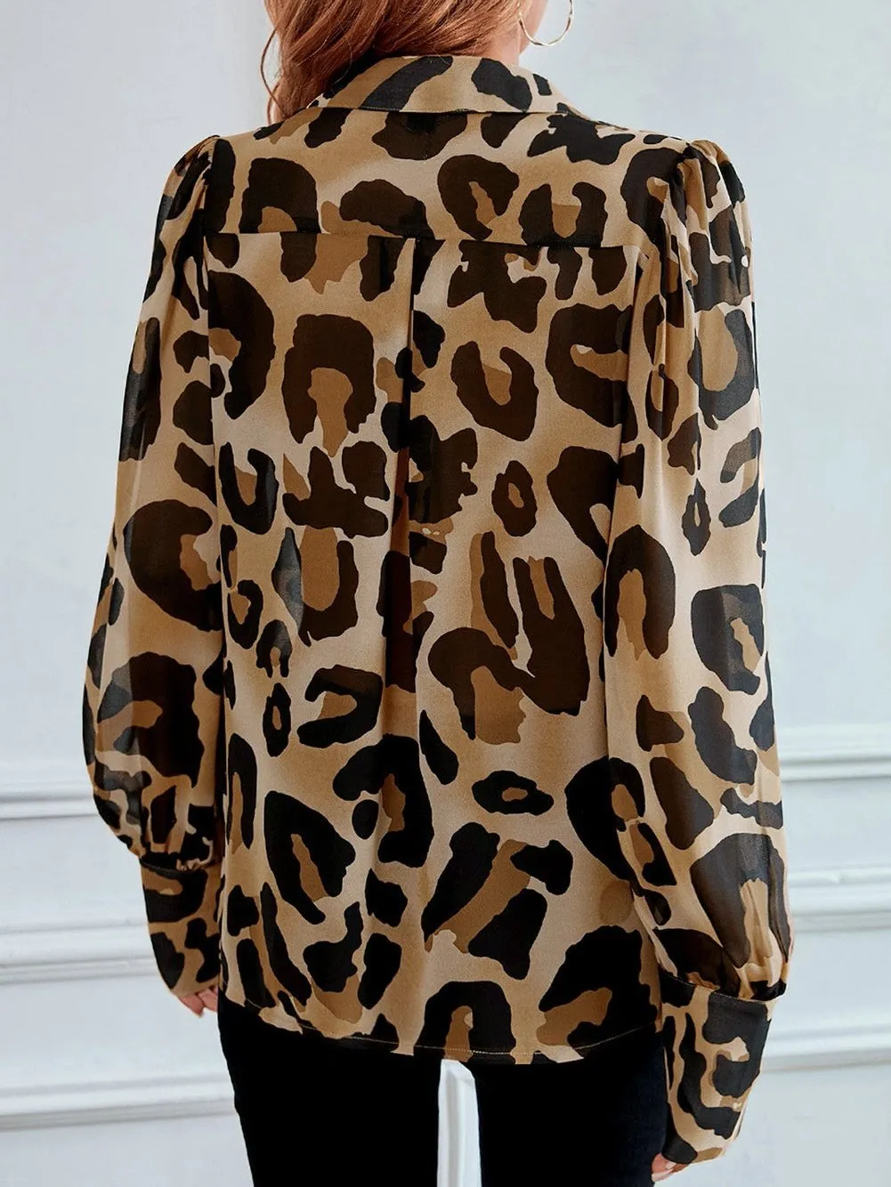 Bohemian Leopard Print Shirt