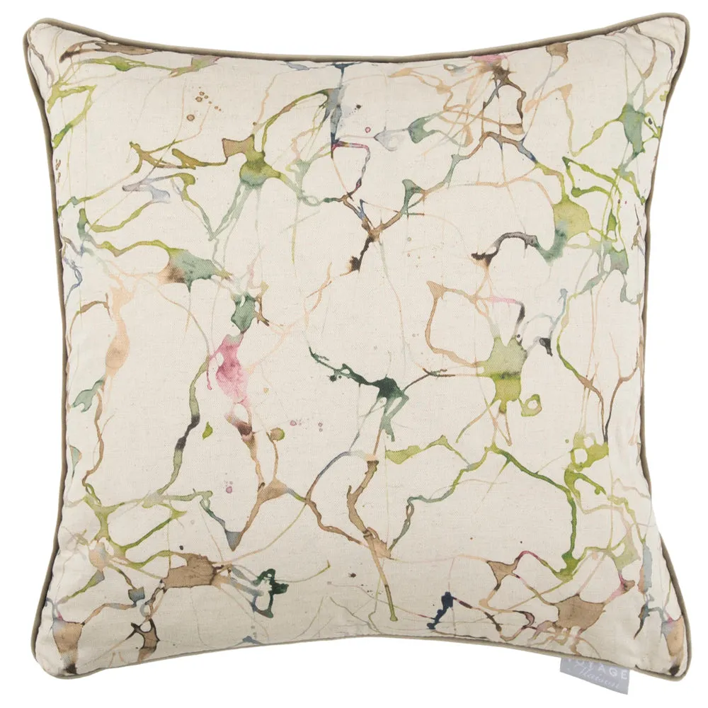 Carrara Printed Feather Cushion Meadow