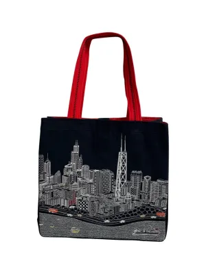 Chicago Tote Bag- Night