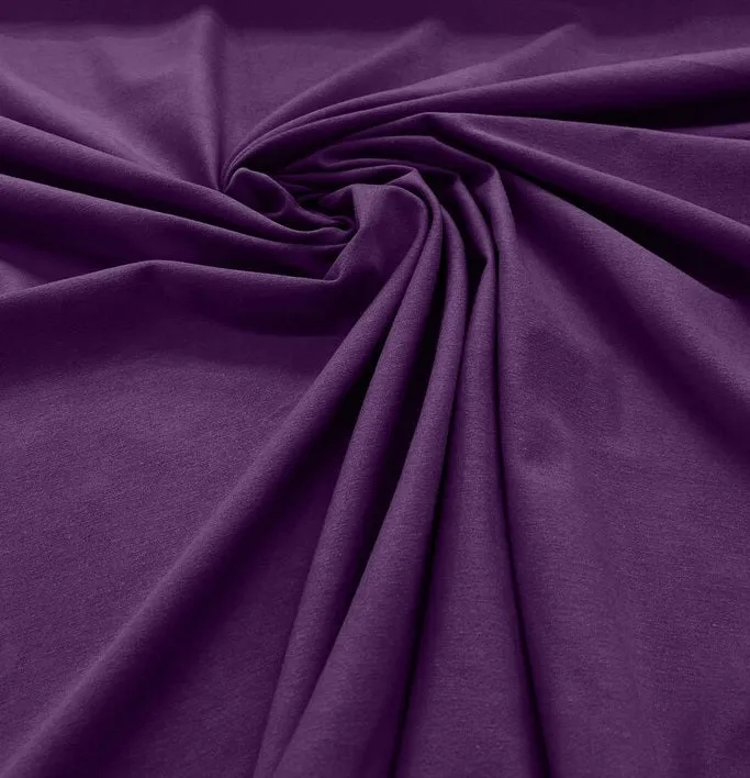 Cotton Spandex - 58/60" Jersey Knit Fabric Stretch Cotton Blend Fabric 95% Cotton 5% Spandex Sold By Yard