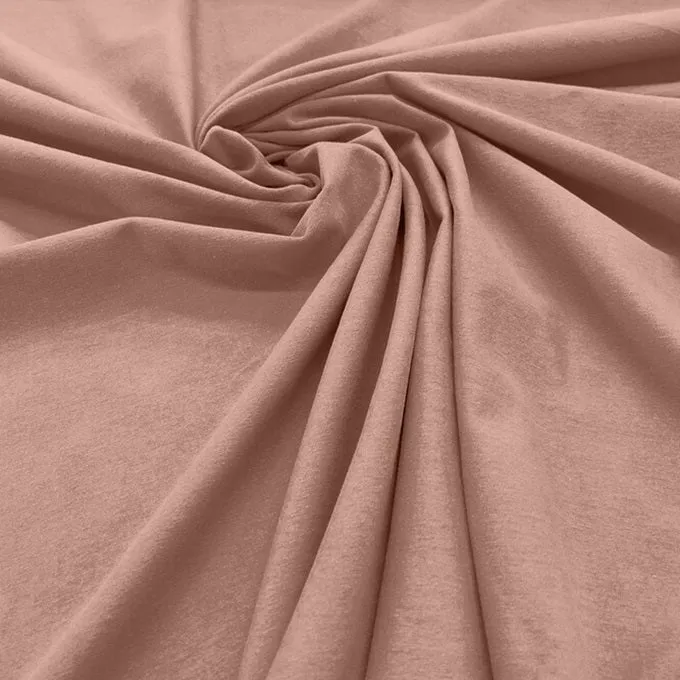 Cotton Spandex - 58/60" Jersey Knit Fabric Stretch Cotton Blend Fabric 95% Cotton 5% Spandex Sold By Yard