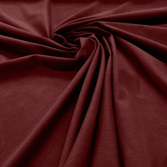 Cotton Spandex - 58/60" Jersey Knit Fabric Stretch Cotton Blend Fabric 95% Cotton 5% Spandex Sold By Yard