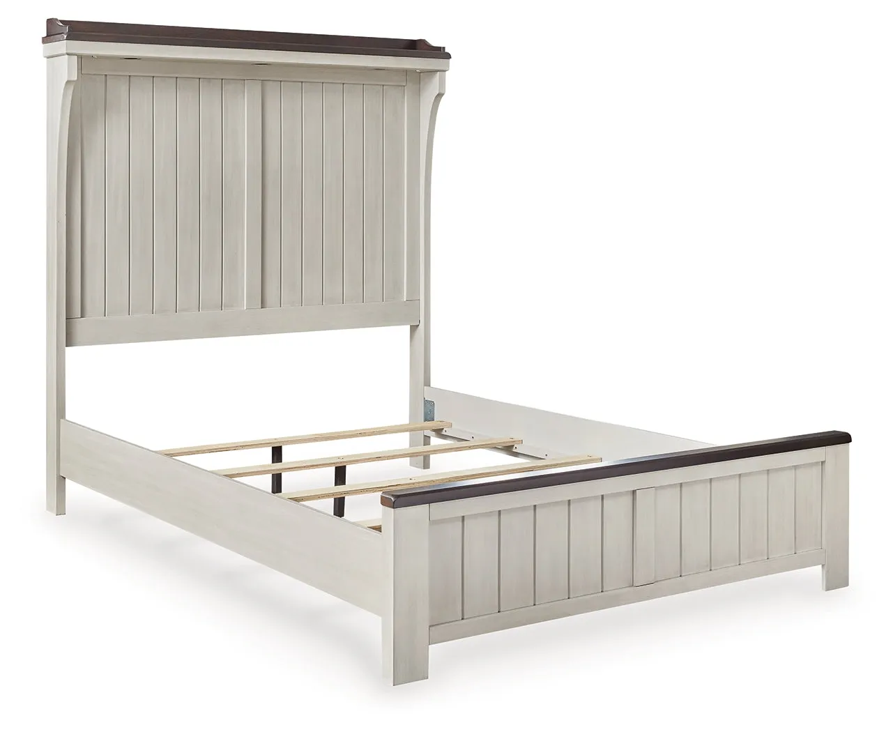 Darborn Queen Panel Bed with Dresser in Gray/Brown