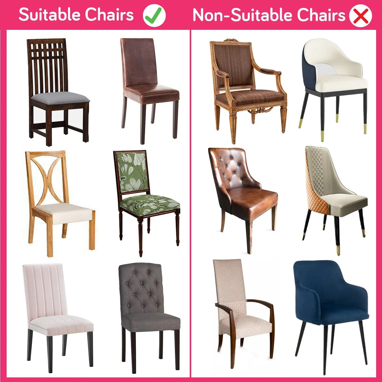 Elastic Stretchable Dining Chair Cover, Multicolor Geometric Print