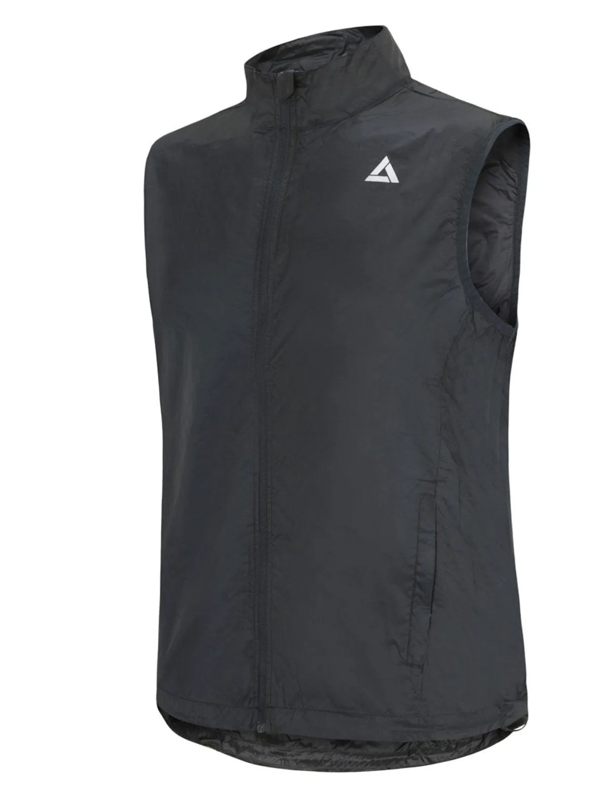 Herren Leichte Windweste Fahrradweste - Laufweste Comfort Line Schwarz