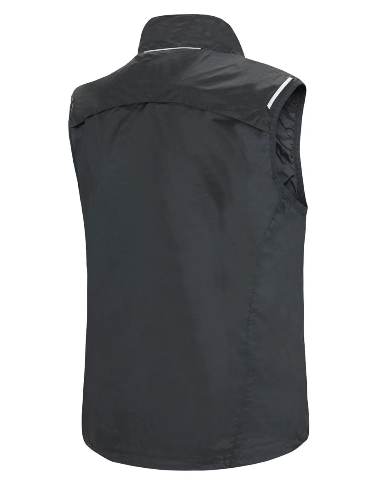 Herren Leichte Windweste Fahrradweste - Laufweste Comfort Line Schwarz