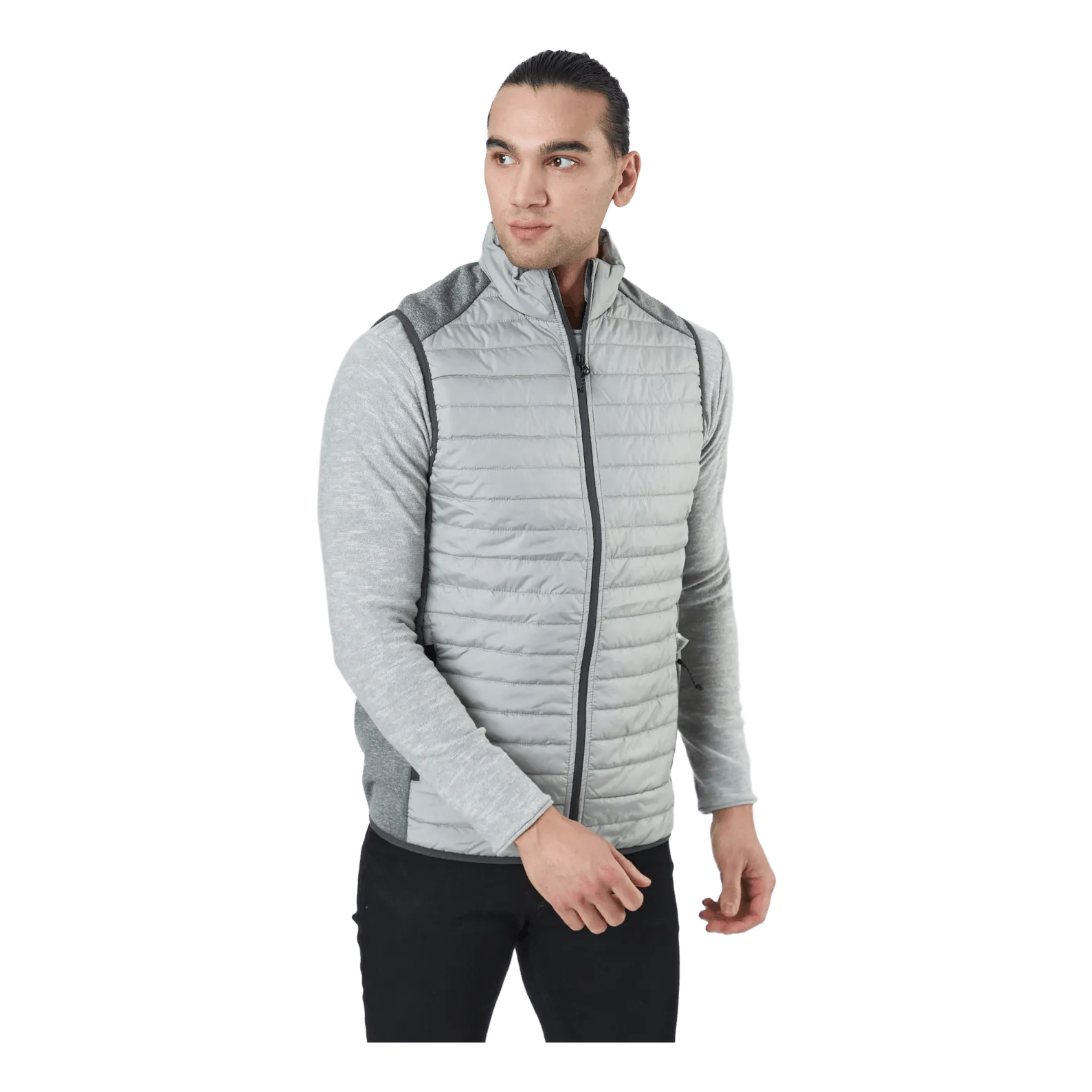 Jjemulti Bodywarmer Collar Noo Ghost Gray