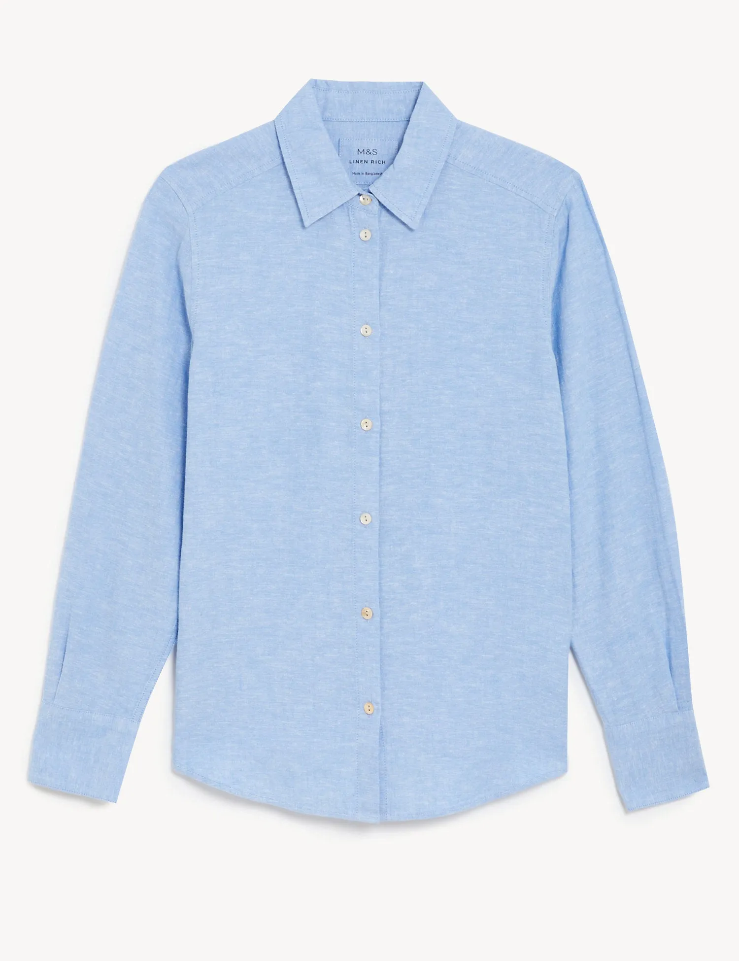 Linen Rich Collared Shirt