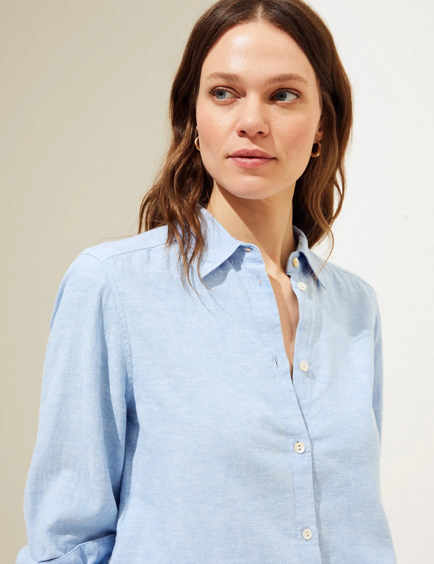 Linen Rich Collared Shirt
