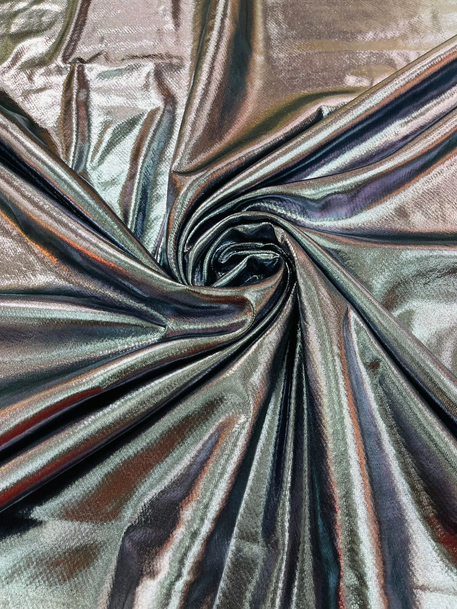 LIQUID METALLIC LAME FOIL SPANDEX (by the yard)