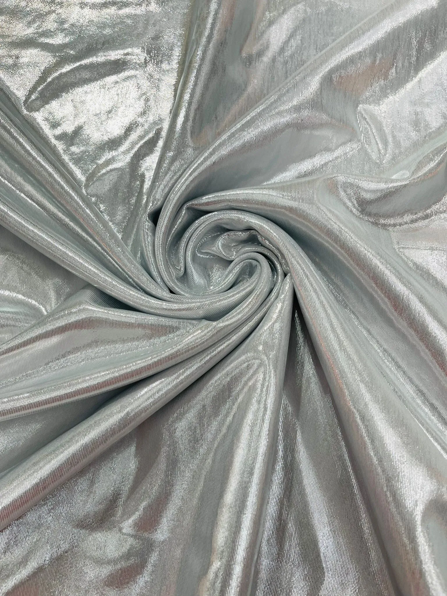 LIQUID METALLIC LAME FOIL SPANDEX (by the yard)