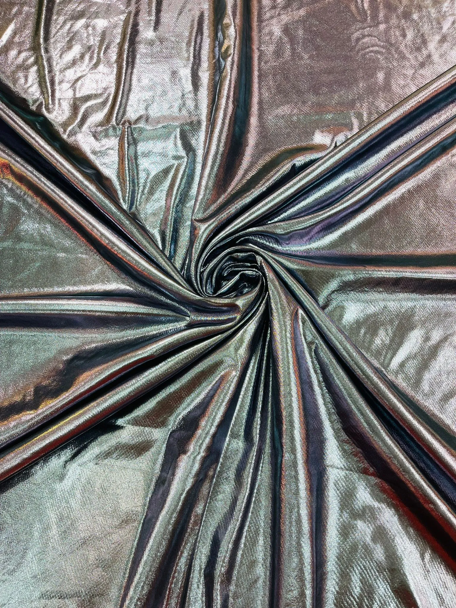 LIQUID METALLIC LAME FOIL SPANDEX (by the yard)