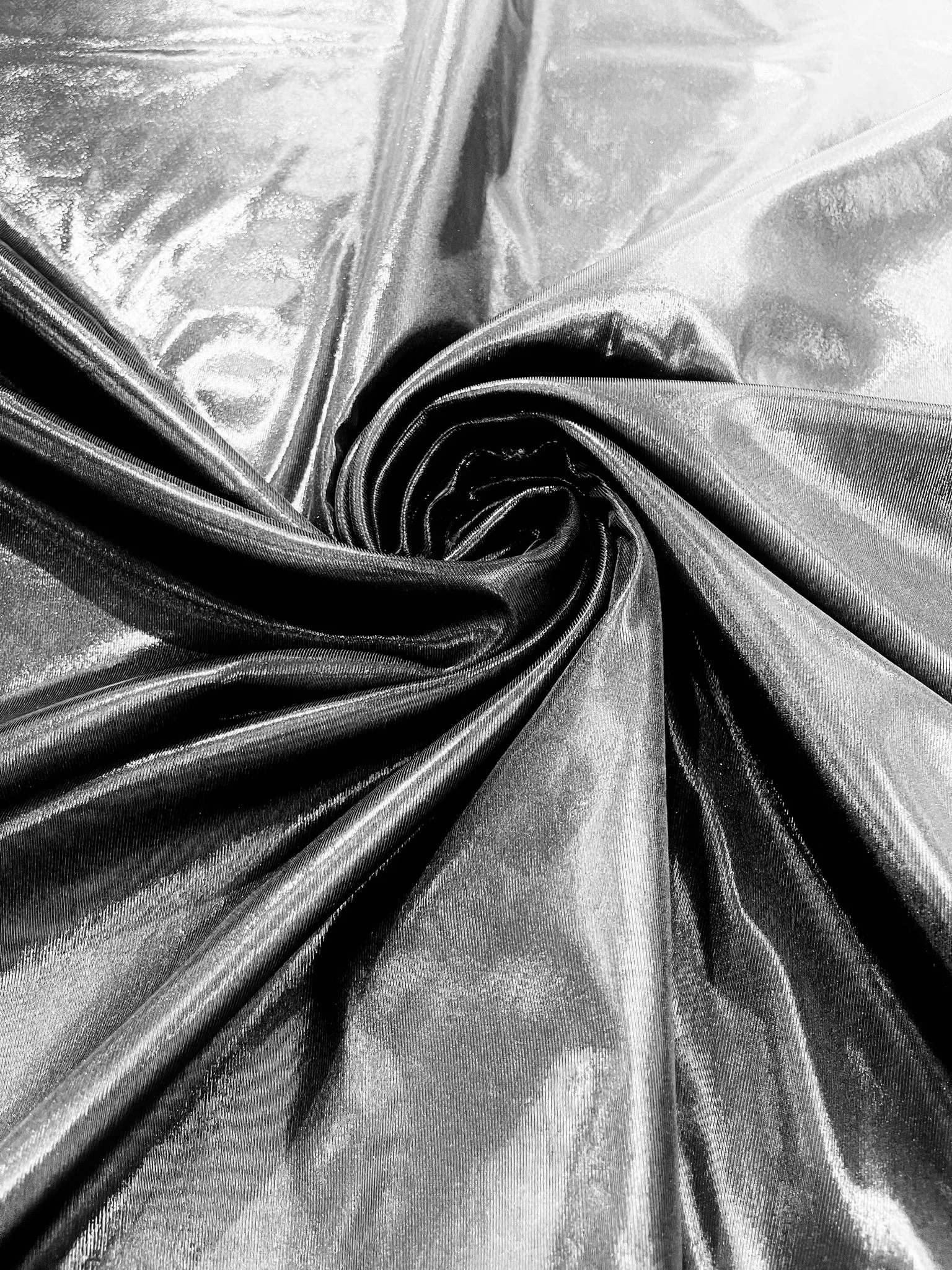 LIQUID METALLIC LAME FOIL SPANDEX (by the yard)
