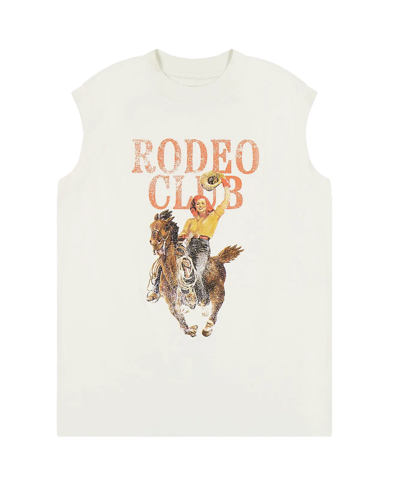 Muscle Vest in Vintage White