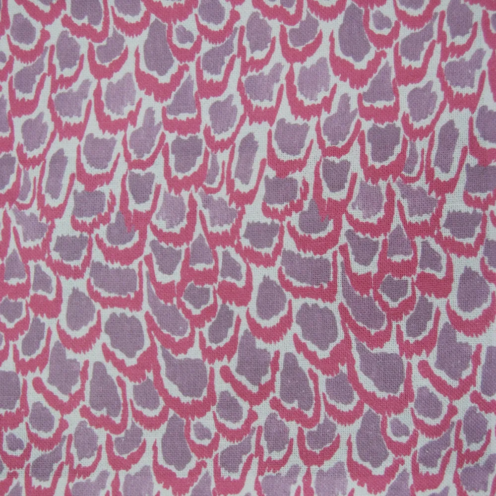 Nada Printed Linen Fabric (By The Metre) Heather