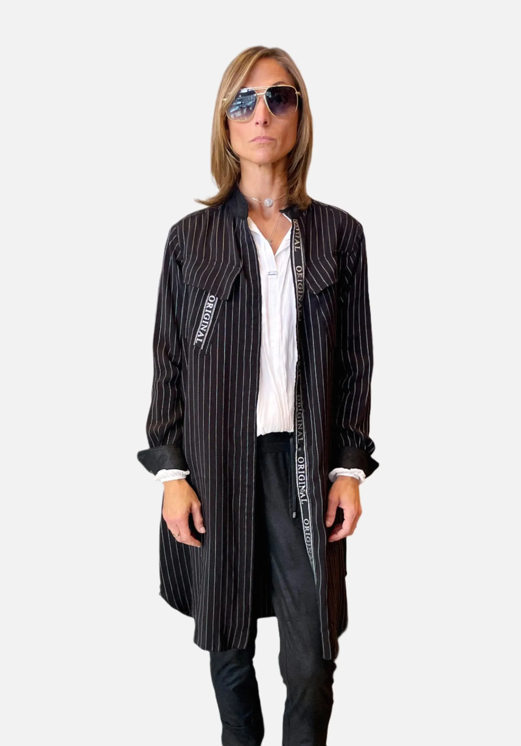 Original Midi Jacket - Black Stripe