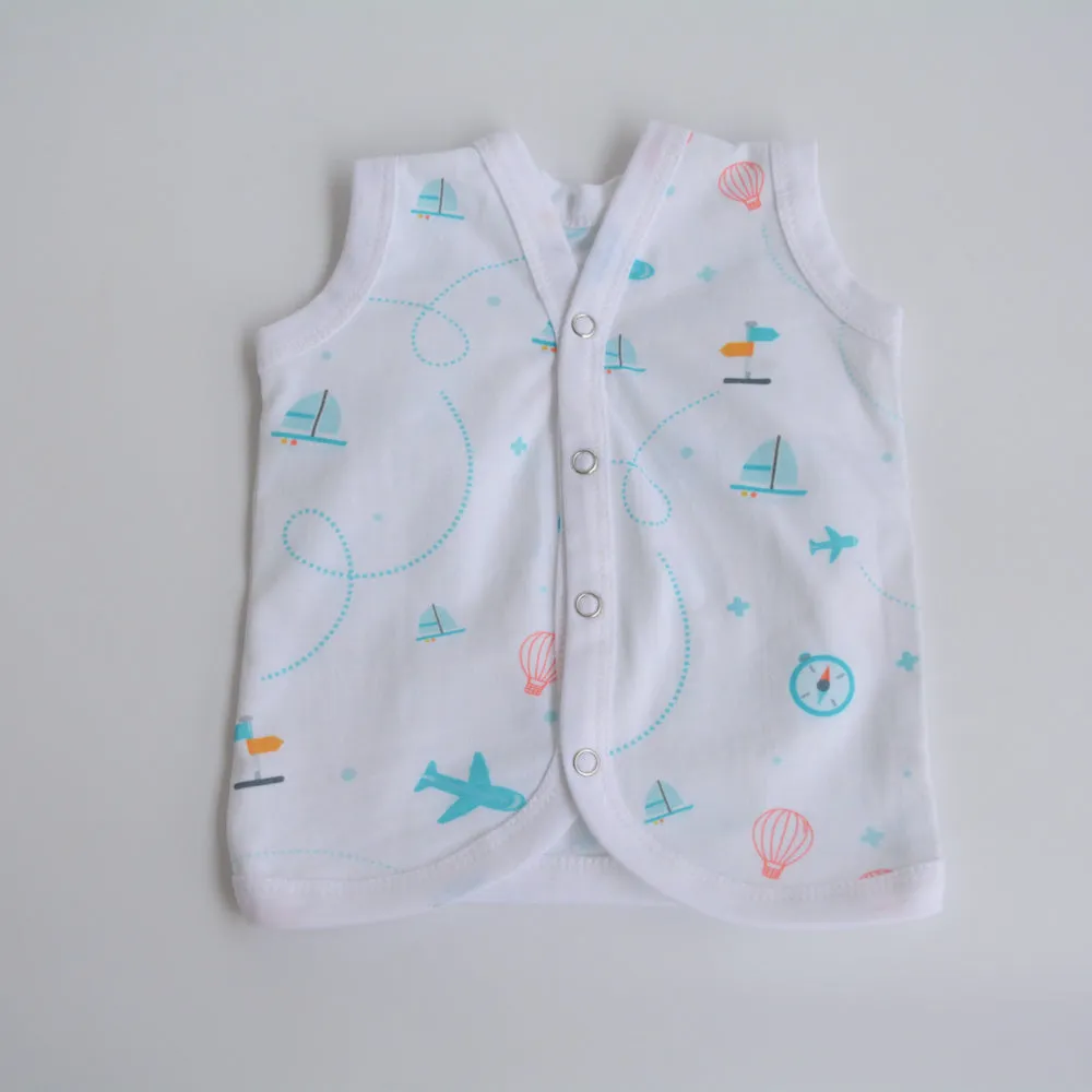 Red Hearts - Doodle Baby Vests (Set of 2)