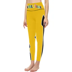 REVOLUTION YLW All Over Print High-Waisted Leggings