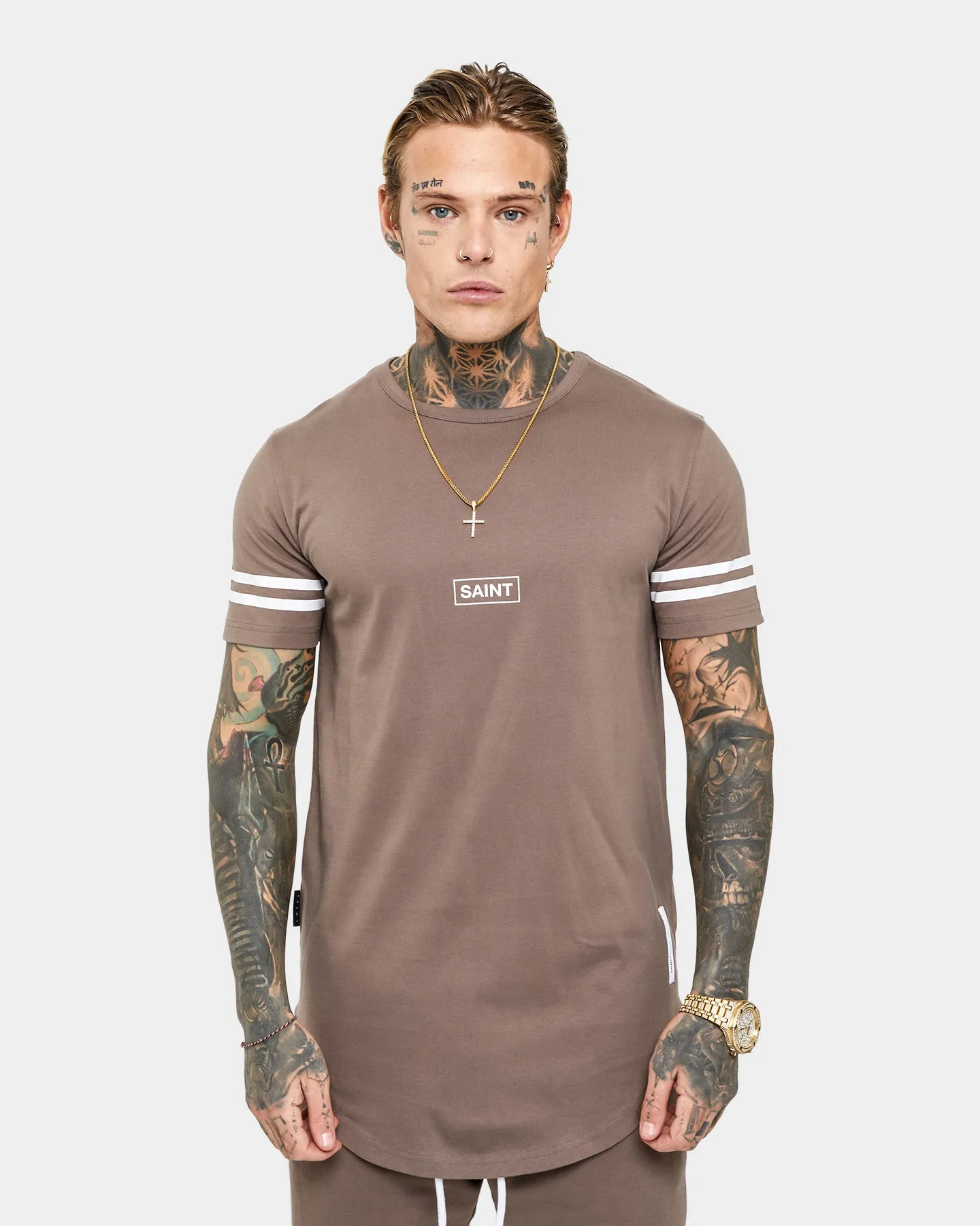 Saint Morta Minimal Sport El Duplo Short Sleeve T-Shirt Brown