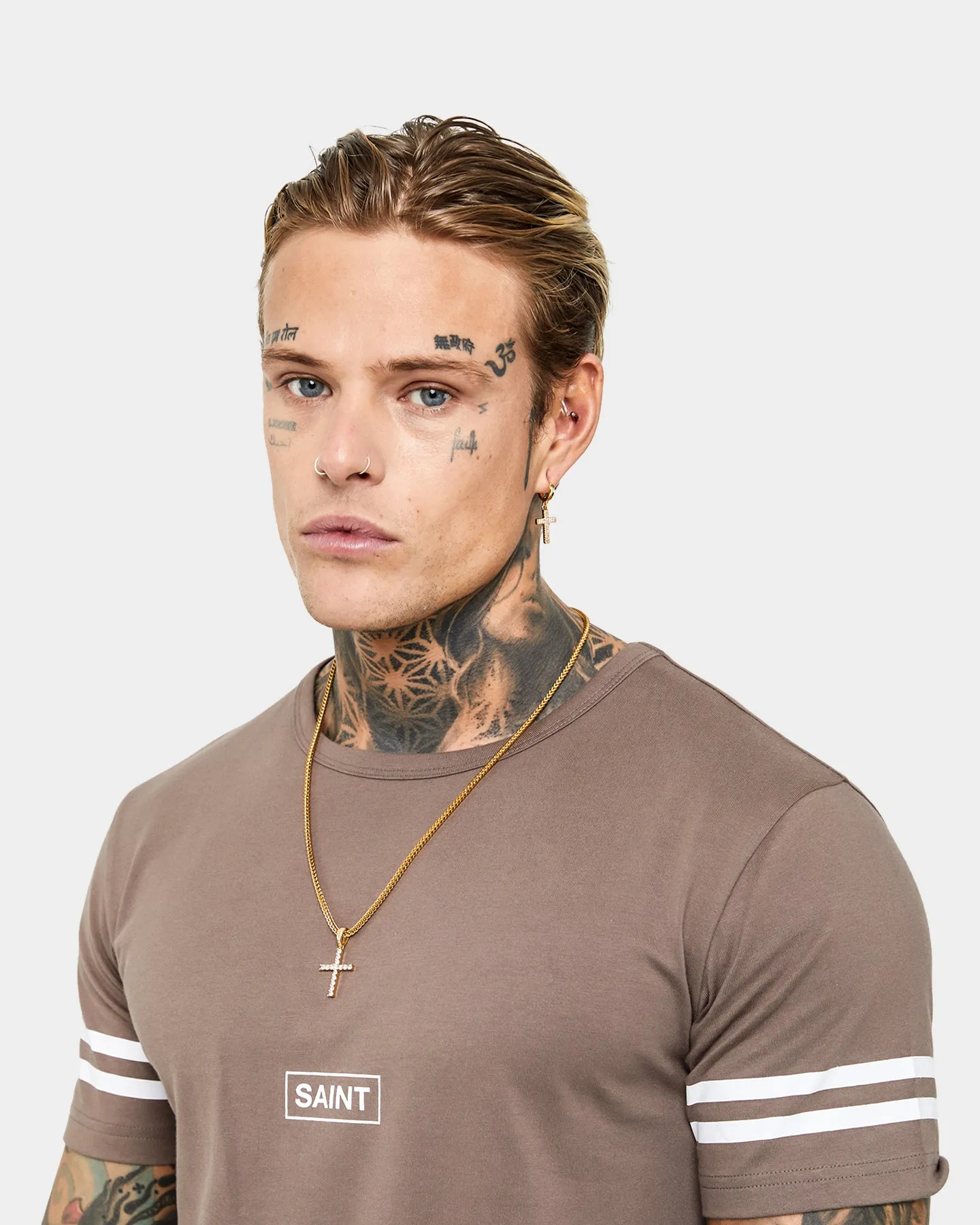 Saint Morta Minimal Sport El Duplo Short Sleeve T-Shirt Brown