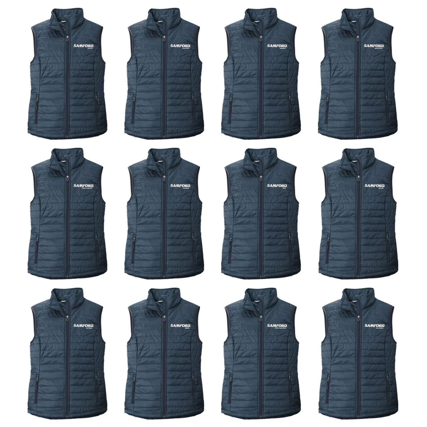 Samford Sport Specific Puffer Vest - Choice of Sport - Ladies