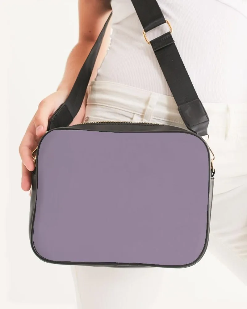 Shaded Pale Pastel Purple Gray Crossbody Bag | C15M30Y0K30