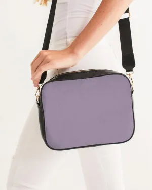 Shaded Pale Pastel Purple Gray Crossbody Bag | C15M30Y0K30