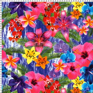 Spandex Floral Waterfall