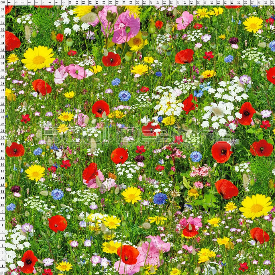 Spandex Poppy Meadow