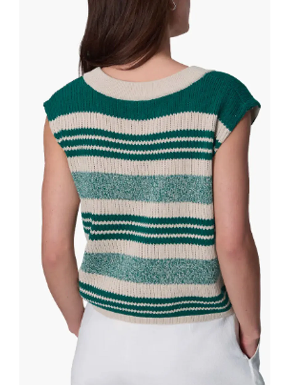 Sport Green Cyrus Stripe Vest