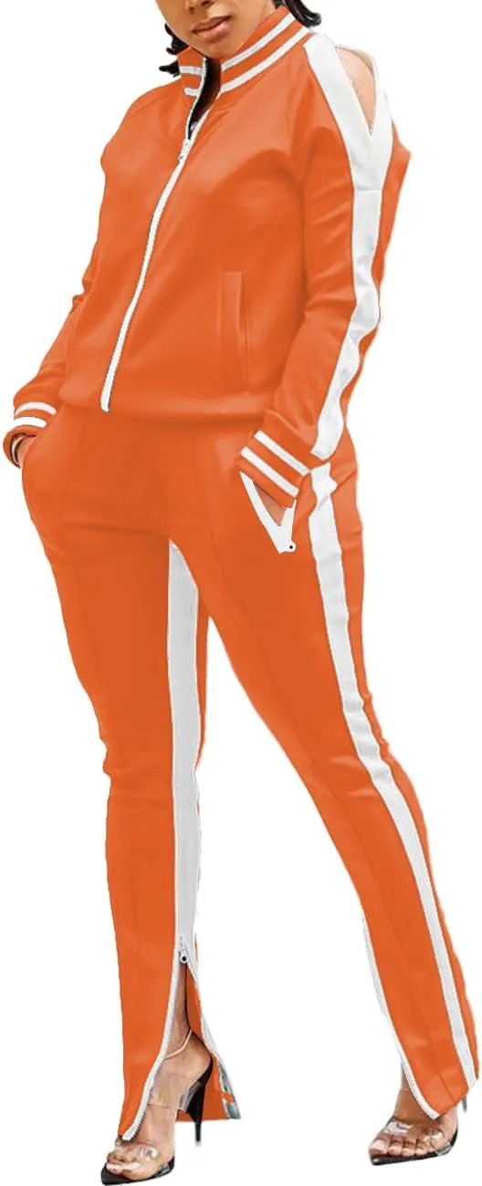 TOPONSKY Women Casual 2 Piece Outfit Long Pant Set Sweatsuits Tracksuits