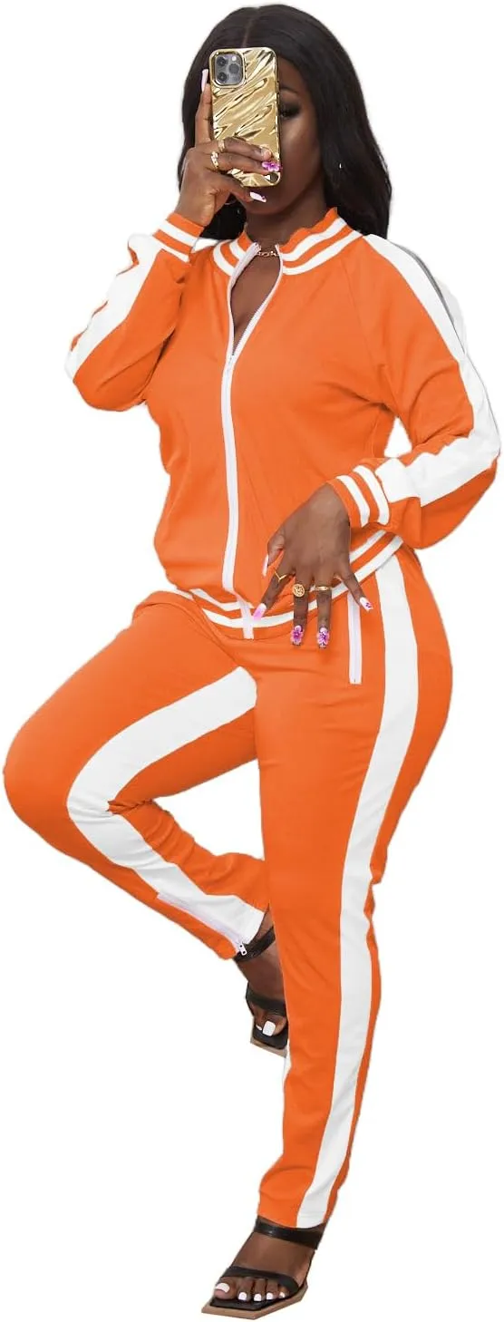 TOPONSKY Women Casual 2 Piece Outfit Long Pant Set Sweatsuits Tracksuits