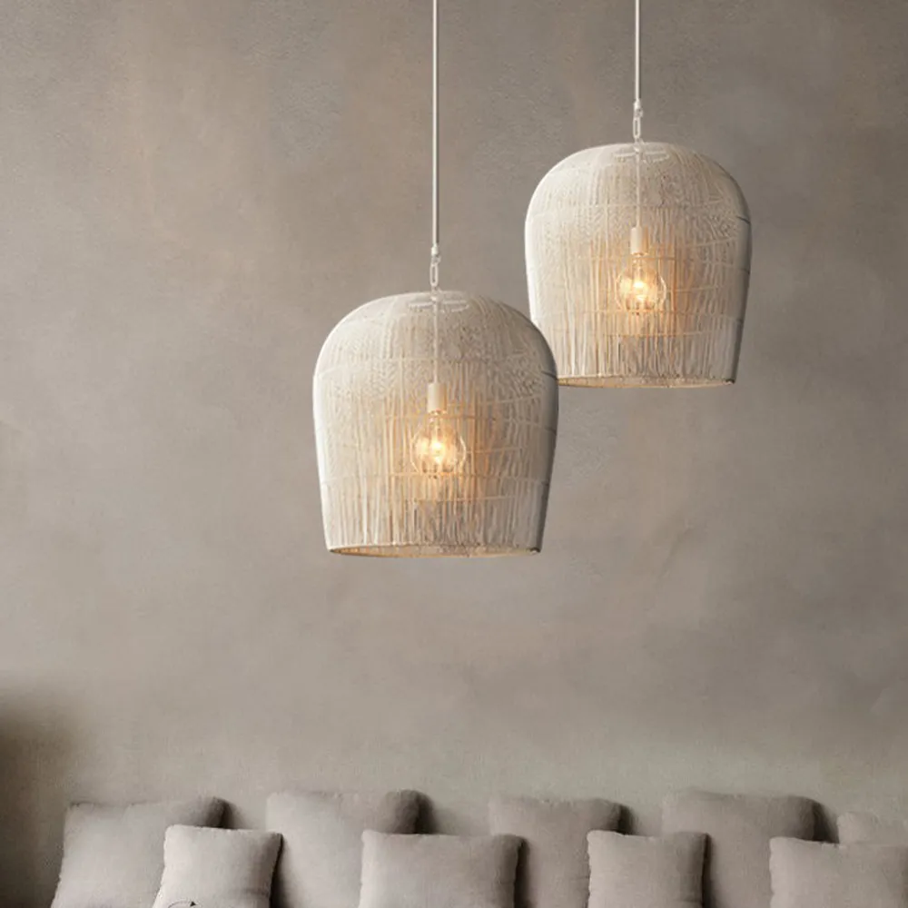 Wabi Sabi Handmade Rattan Pendant Light